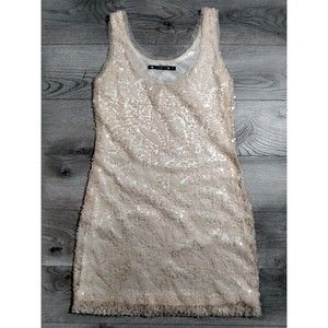 YSC Dress Womens Petite 31 x 28 Size 2 Iridescent Sequin Sleeveless